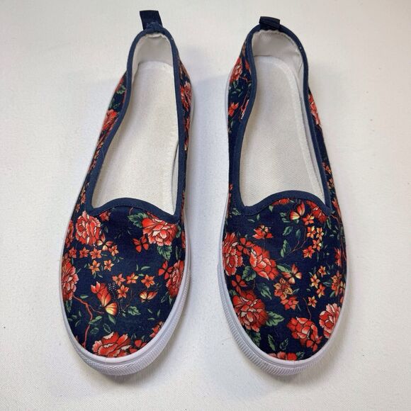 The Skyline Collection Shoes - The Skyline Collection Slip-on Shoes Women's Size‎ 9 Multi-Color Floral Low Top